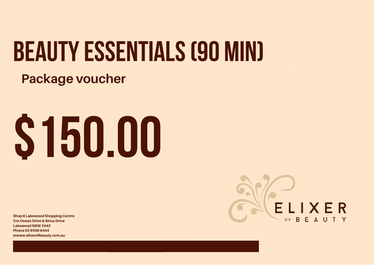 Beauty essentials (90 min) - Brow shape, lash tint, brow tint & the deramlogica face treatment.