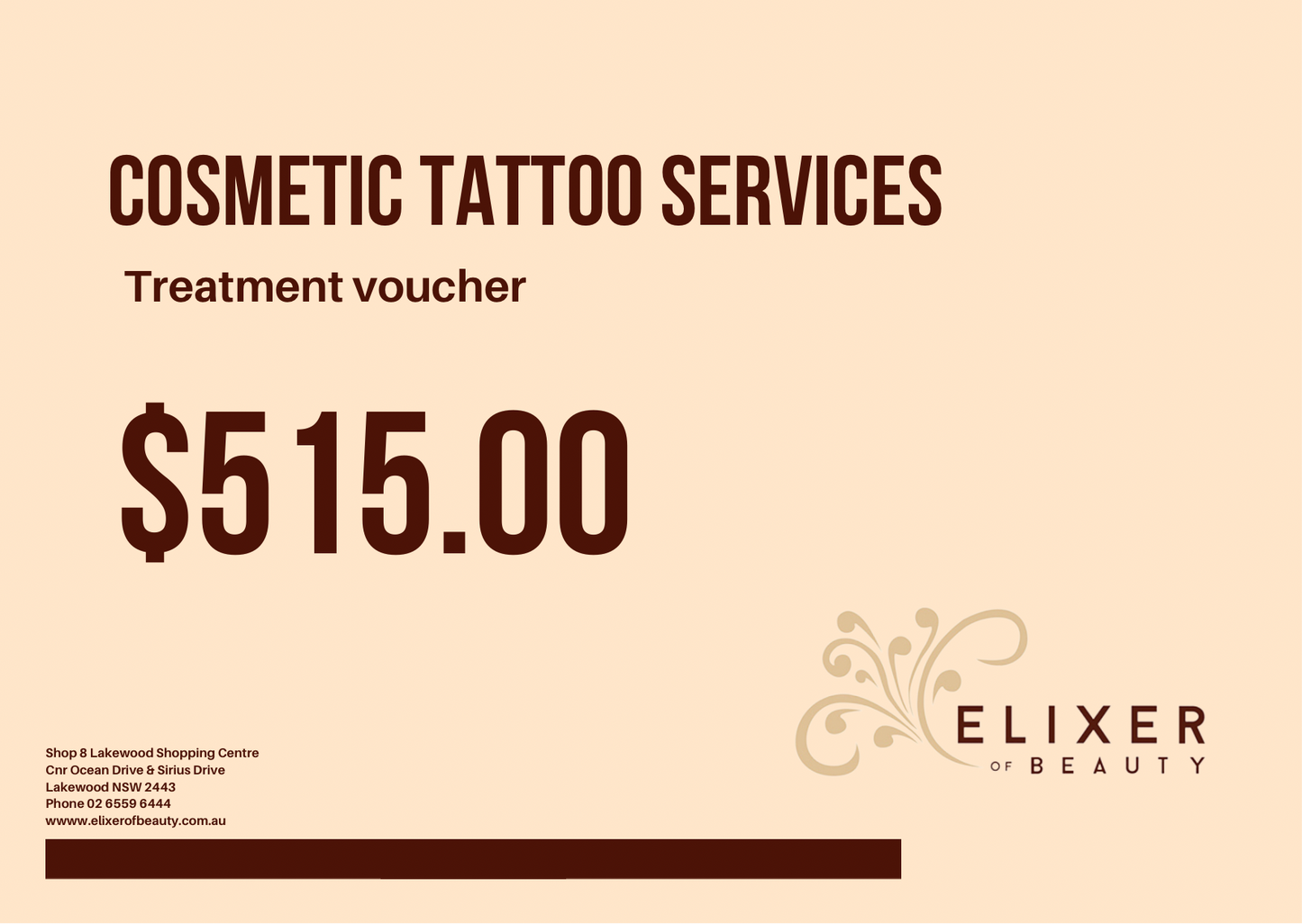 COSMETIC TATTOO SERVICES TREATMENT