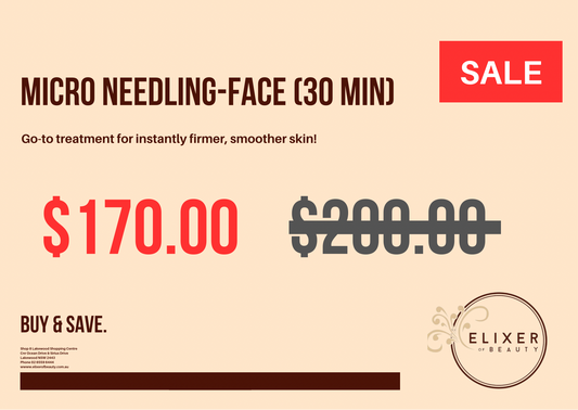 Micro Needling-Face (30 min). Go-to treatment for instantly firmer, smoother skin!
